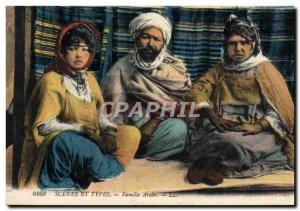 Old Postcard Scenes And Types Arab Family