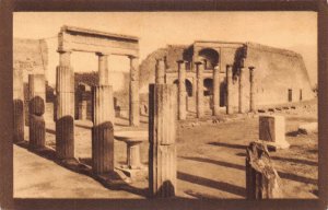 Italy Pompei Triangular Forum vintage postcard