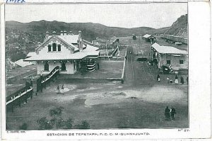 24462 - MEXICO - VINTAGE POSTCARD - GUANAJUATO: TEPETAPA TRAIN STATION