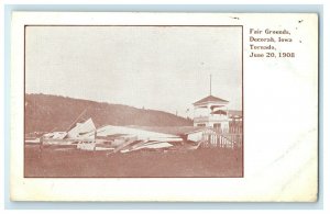 c1910's Fair Grounds Decorah Iowa IA, Tornado June 20 1908 Antique Postcard