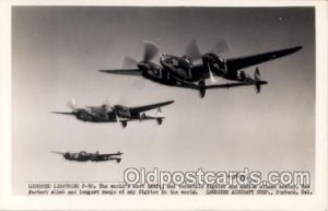 Lockheed Lightning P-38, Airplane, Aircraft, Lockheed Lightning P-38 Unused 