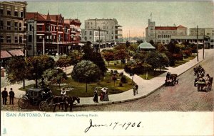 Tucks 2163 Alamo Plaza Looking North San Antonio TX UDB Vintage Postcard M49