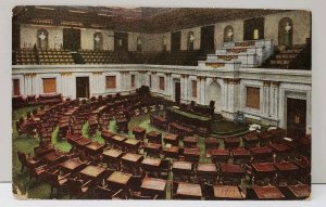 Senate Chamber, U.S. Capitol Washington DC c1910 to West Chester Pa Postcard A7