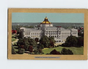 Postcard Library Of Congress Washington DC USA