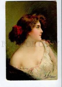 3015446 BELLE Lady Girl by ANGELO ASTI vintage color PC