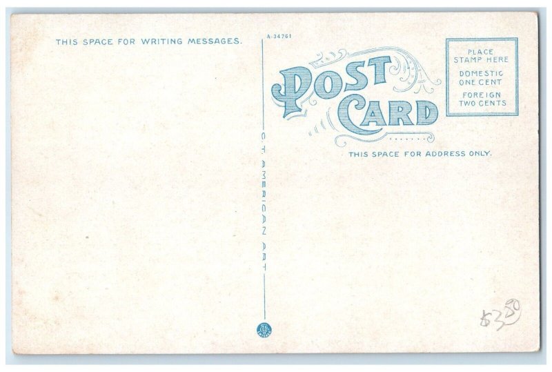 c1930 Post Office Exterior Building Brockton Massachusetts MA Vintage Postcard