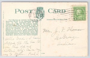 St Augustine Florida~Fort Marion~East & Southeast Angles-Water Battery~c1910 Pc