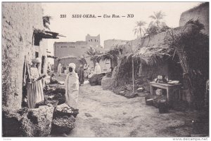 SIDI-OKBA, Algeria, 1900-1910's; Une Rue, Market