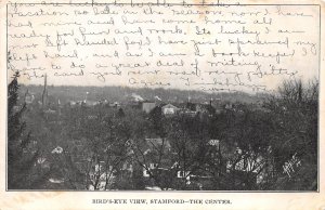 Stamford New York Bird's Eye View Of Town, Undivided Back, Vintage PC U14253