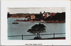 Australia Potts Point Sydney New South Wales Vintage Postcard C209