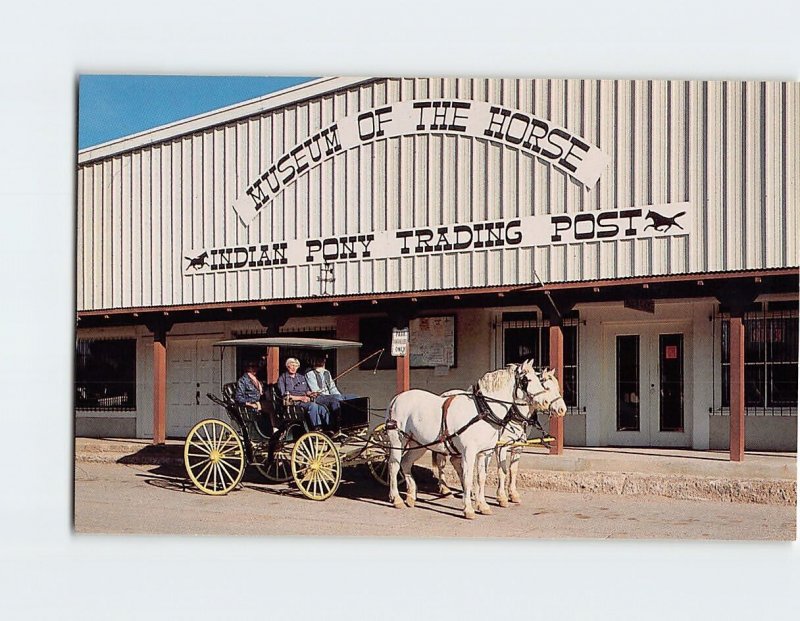 Postcard Cut-under surrey, Museum Of The Horse, Inc., Patagonia, Arizona