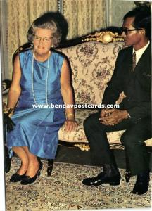 siam thailand, King Rama IX Bhumibol Adulyadej and Queen Juliana of Netherlands