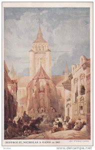 AS: Beffroi St. Nicholas A Gand en 1852, William Callow, 10-20s