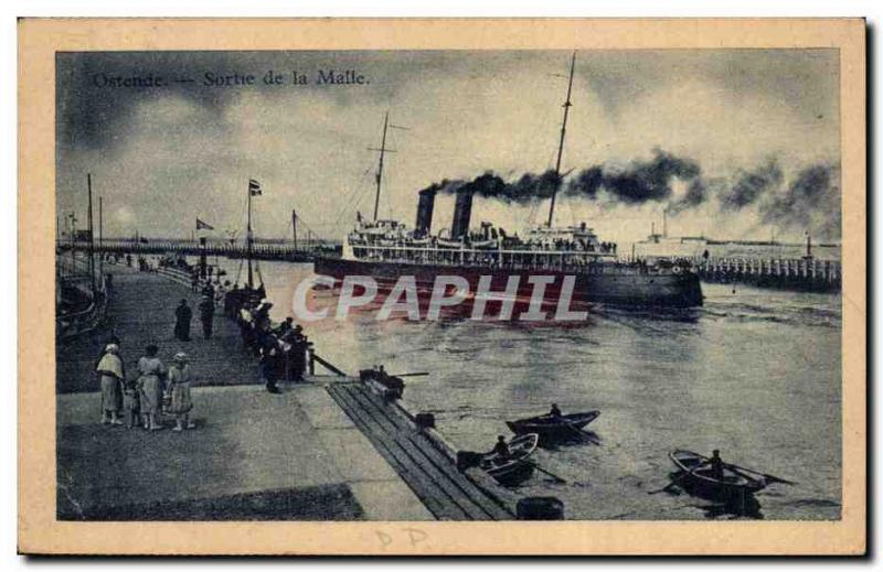 Belgium - Belgien - Ostend - Oostende - Release of Malle - steamer - ship - O...