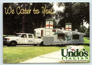 Food Truck Advertising UNDO'S ITALIAN RESTAURANT Ohio~West Virginia 4x6 Card