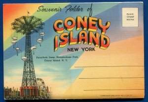 Coney Island Luna Park Lagoon Steeplechase Postcard Folder #2 