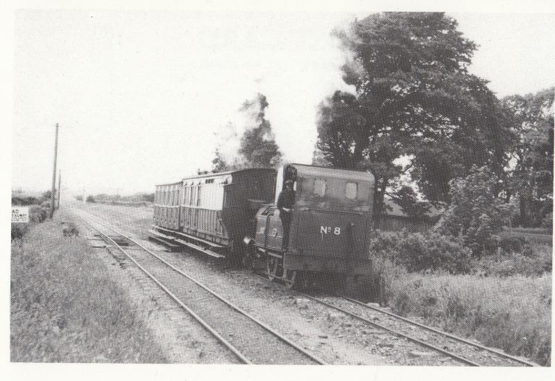 Fenella St Johns Ramsey Train Peel Line Isle Of Man Railway Postcard