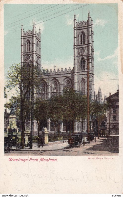MONTREAL, Quebec, Canada, PU-1903; Notre Dame Church