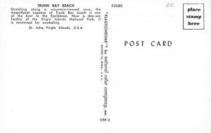Trunk Bay Beach Virgin Islands St John Postcard