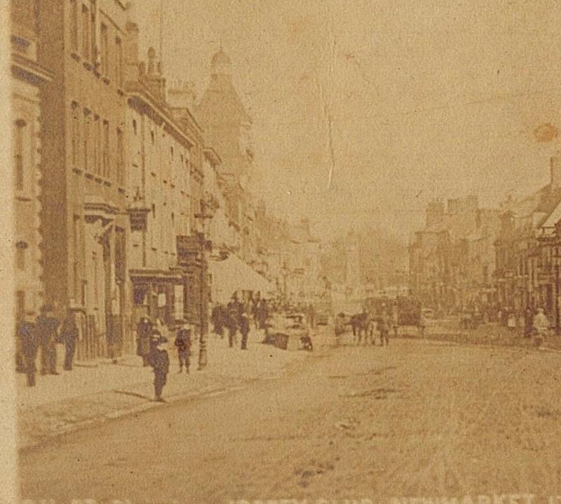 1908 RPPC High Street Jockey Club Newmarket Suffolk England Real Photo Postcard