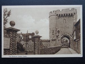 East Sussex LEWES CASTLE - THE BARBICAN c1930s Postcard