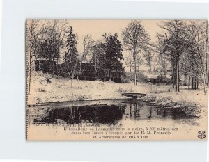 Postcard L Hostellerie de l Argonne sous la neige, France