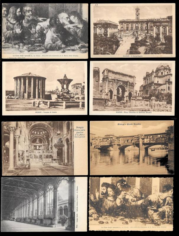 Postcard Tour of Italy (173) postcards ALL Unused & Fresh c1900s-1930s