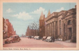 Postcard Victoria Street Amherst Nova Scotia Canada