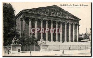 Paris Old Postcard Chamber of Deputies