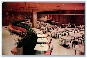 Kansas City Missouri Postcard S-Shaped Sofa Putsch's Cafeteria Interior c1960's