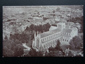 WINCHESTER CATHEDRAL From The Air c1920's PC by Aircraft Manufacturing Co. 390