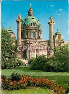 Postcard Modern Vienna St. Charles Church