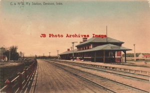 IA, Denison, Iowa, C & NW Railroad Station, 1912 PM, Baile Bredersen Pub No 111