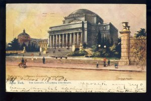 New York City, New York/NY Postcard, The Library Columbia University, 1908!