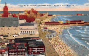 Panorama of America's Greatest Resort Atlantic City, New Jersey  