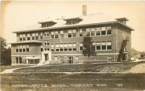 Cook Montgomery 1920s Consolidated School Nicollet Minnesota RPPC Postcard 13009