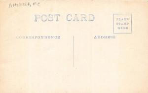 Pittsfield ME Railroad Station Train Depot Cyanotype Type RPPC Postcard