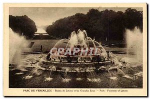 Versailles - Parc de Versailles - The Latona fountain - Fountains - Old Postcard