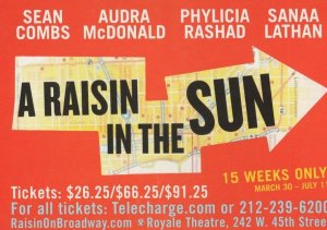 A Raisin In The Sun 1950s Chicago Play Advertising Postcard