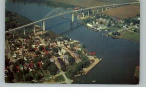 Chesapeake City MD Aerial View Postcard