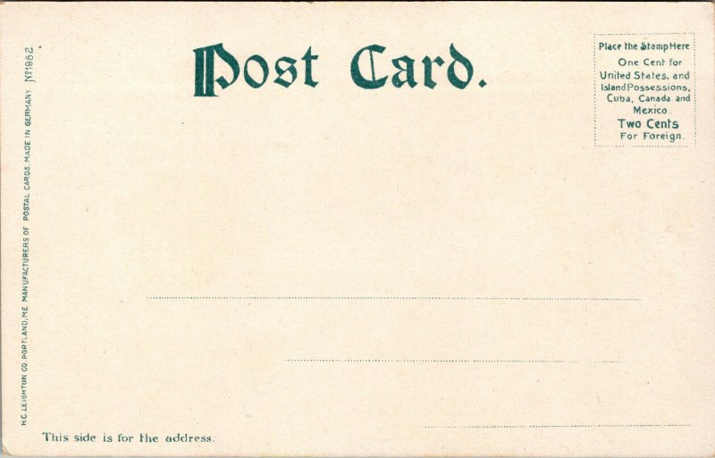 Vtg 1900s Captain Parker Monument Lexington Massachusetts MA Unused Postcard