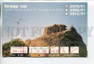 462903 1986 year Italy Ligurian Islands radio QSL card