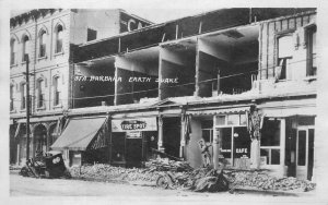 RPPC EARTHQUAKE SANTA BARBARA CALIFORNIA REAL PHOTO POSTCARD (1920s)