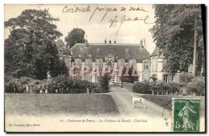 Old Postcard surroundings Dreux Le Chateau du Breuil Cote Sud