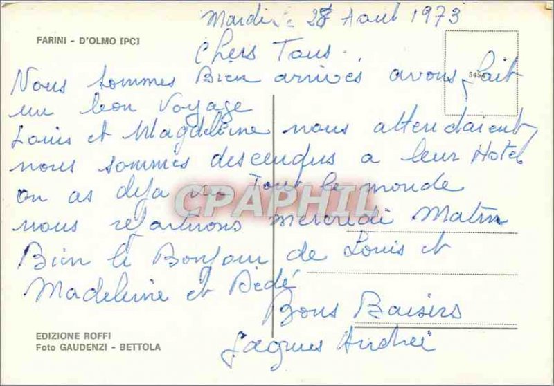 'Postcard Modern Farini d''Olmo PC'
