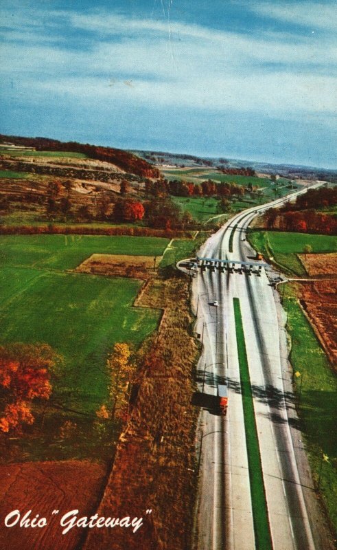 Vintage Postcard 1959 Pennsylvania Turnpike World's Greatest Highway Toll Roads 