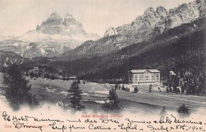 BELLUNO ITALY~HOTEL MISURINA (1800m) 1904 PHOTO  POSTCARD