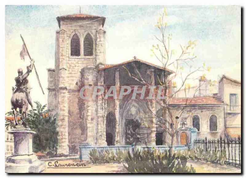 Postcard Modern Watercolor St. Stephen The Great Church