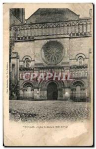 Postcard Old Church Thouars St Medard