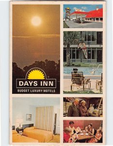 Postcard Days Inn, Budget Luxury Motels, Atlanta, Georgia